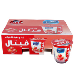 Almarai Vetal Layered Strawberry Yoghurt 6*140g