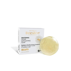 Beesline Whitening Facial Exfoliating Soap Olive Oil & Loofah 100g