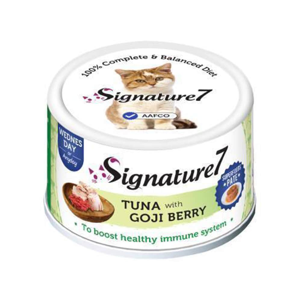 Signature7 Tuna and Goji Berries Canned Cat Food - 80 g
