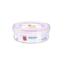 Komax Biokips Plastic Round Food Container 570ml Pink