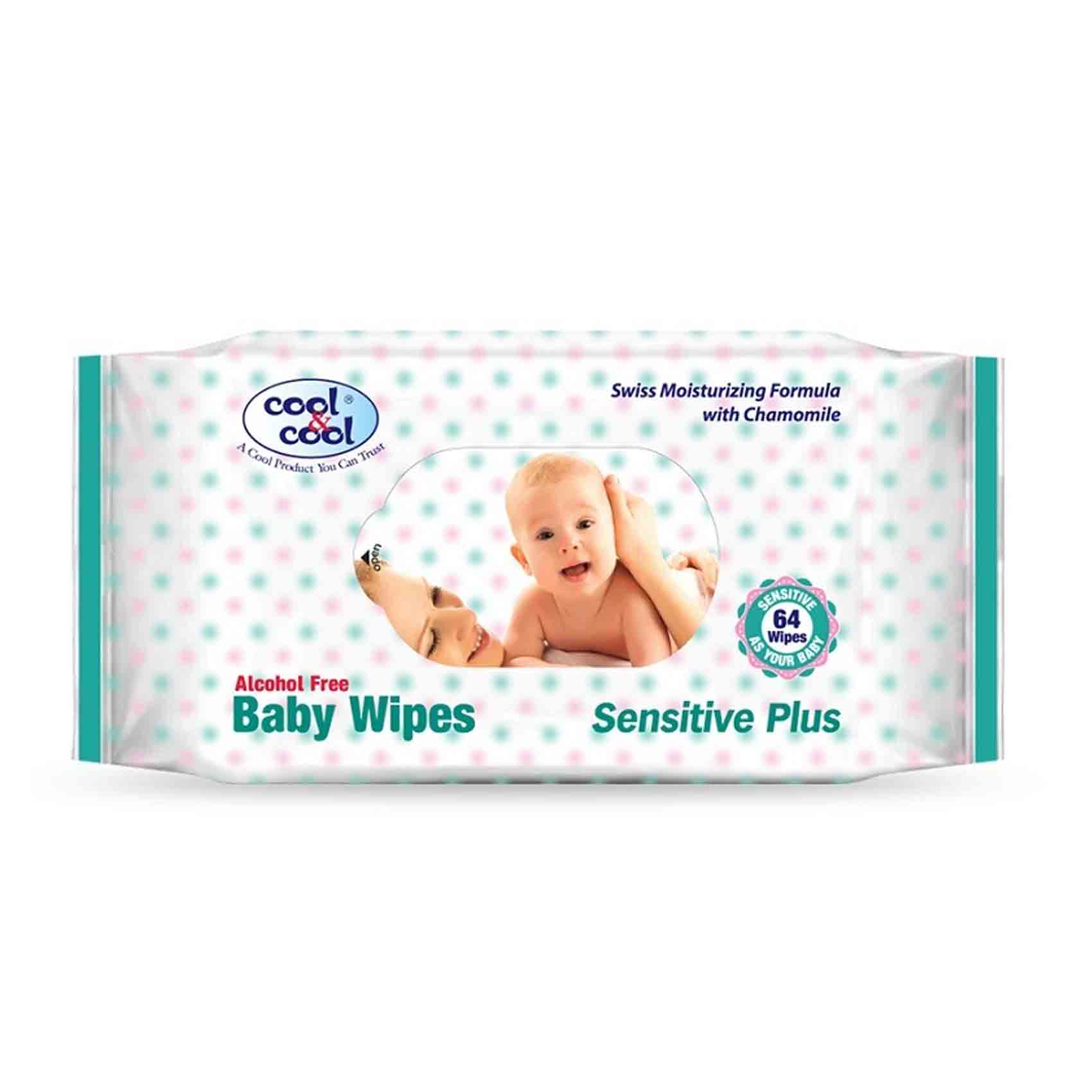 Cool&Cool Baby Wipes Sensitive plus X64 Wipes