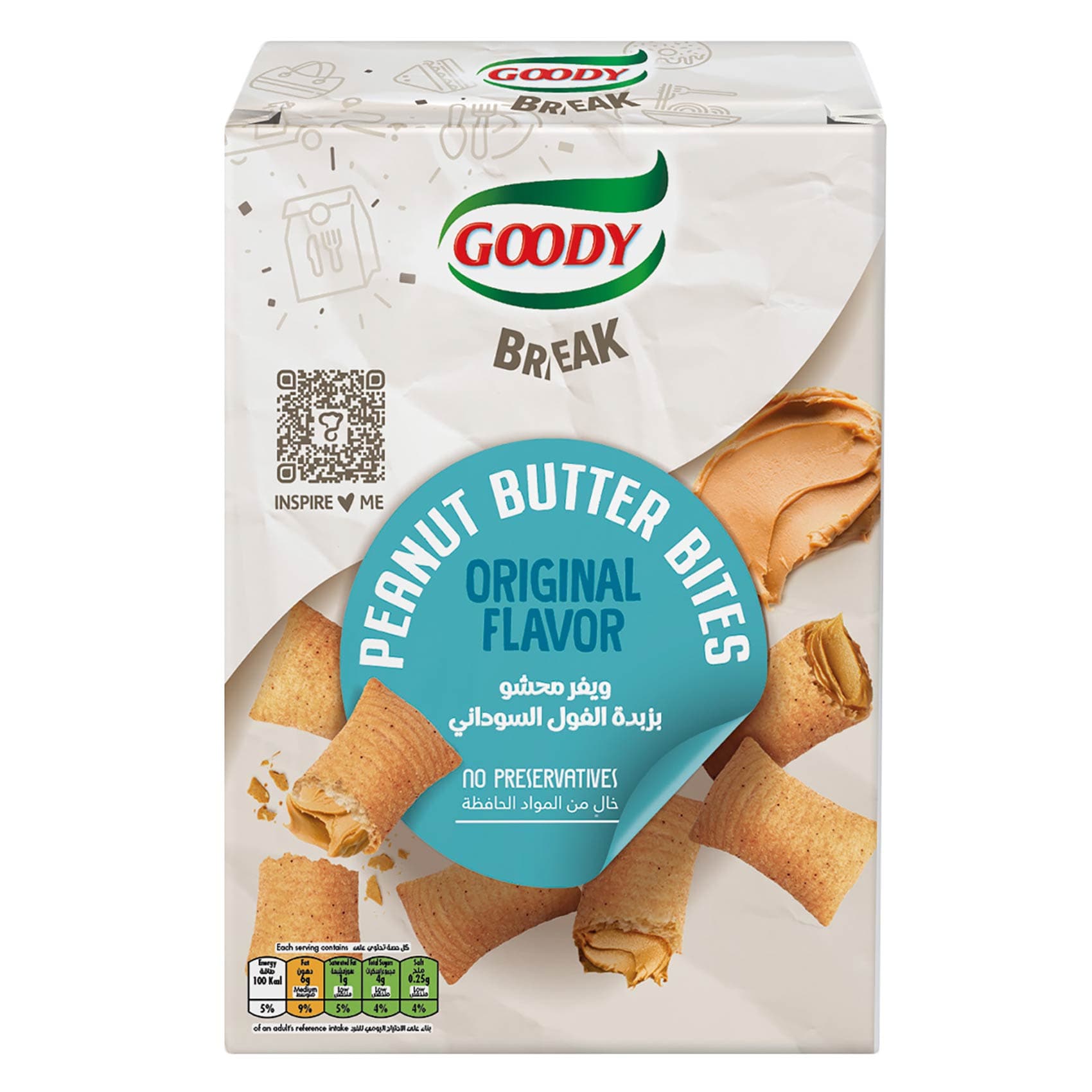 Goody Break Peanut Butter Bites Original Flavor 20g