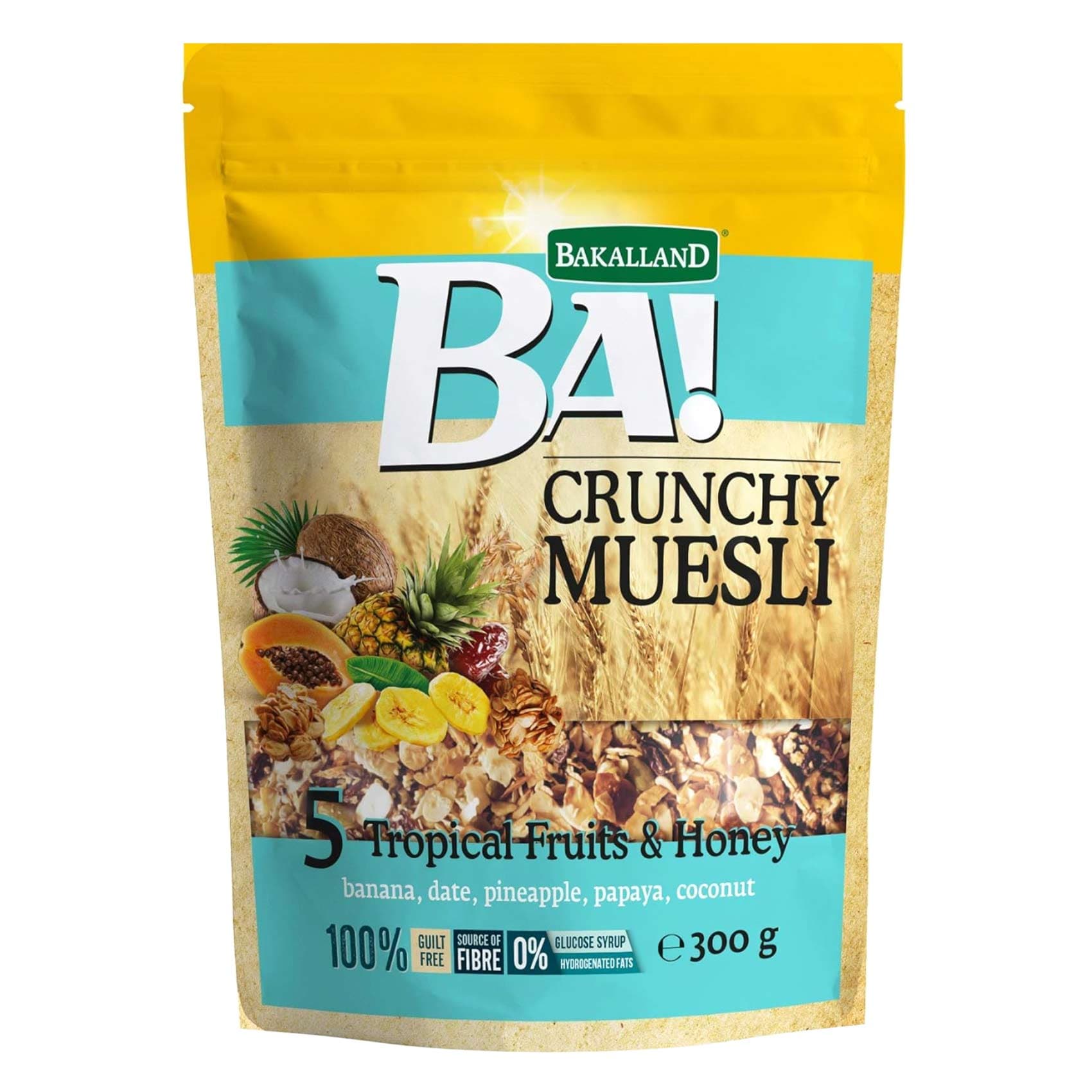 Bakalland BA! Tropical Fruits And Honey Crunchy Muesli 300g