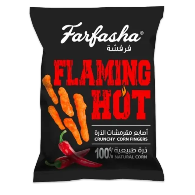 Crunchy Corn Fingers Flamin Hot 100G