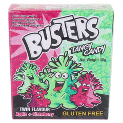 Jojo Busters Tangy Candy Apple & Strawberry 40g