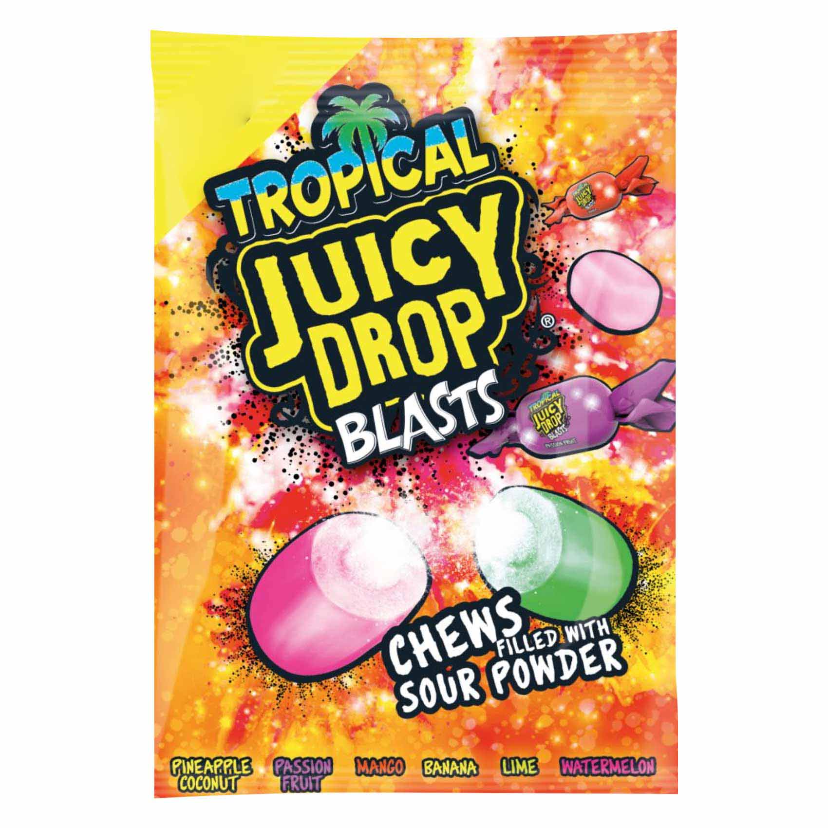 Juicy Drop Blasts Tropical Candy, 120 g