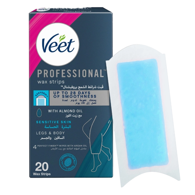 Veet Sensitive Skin Wax Strips 20pc