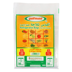 Gulfmaid Refrigerator Food Storage Bags No. 12 Large Size 20Bags