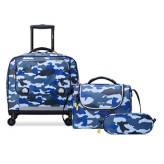 Delsey Academie Nest 3-Pc Set Camo Blue