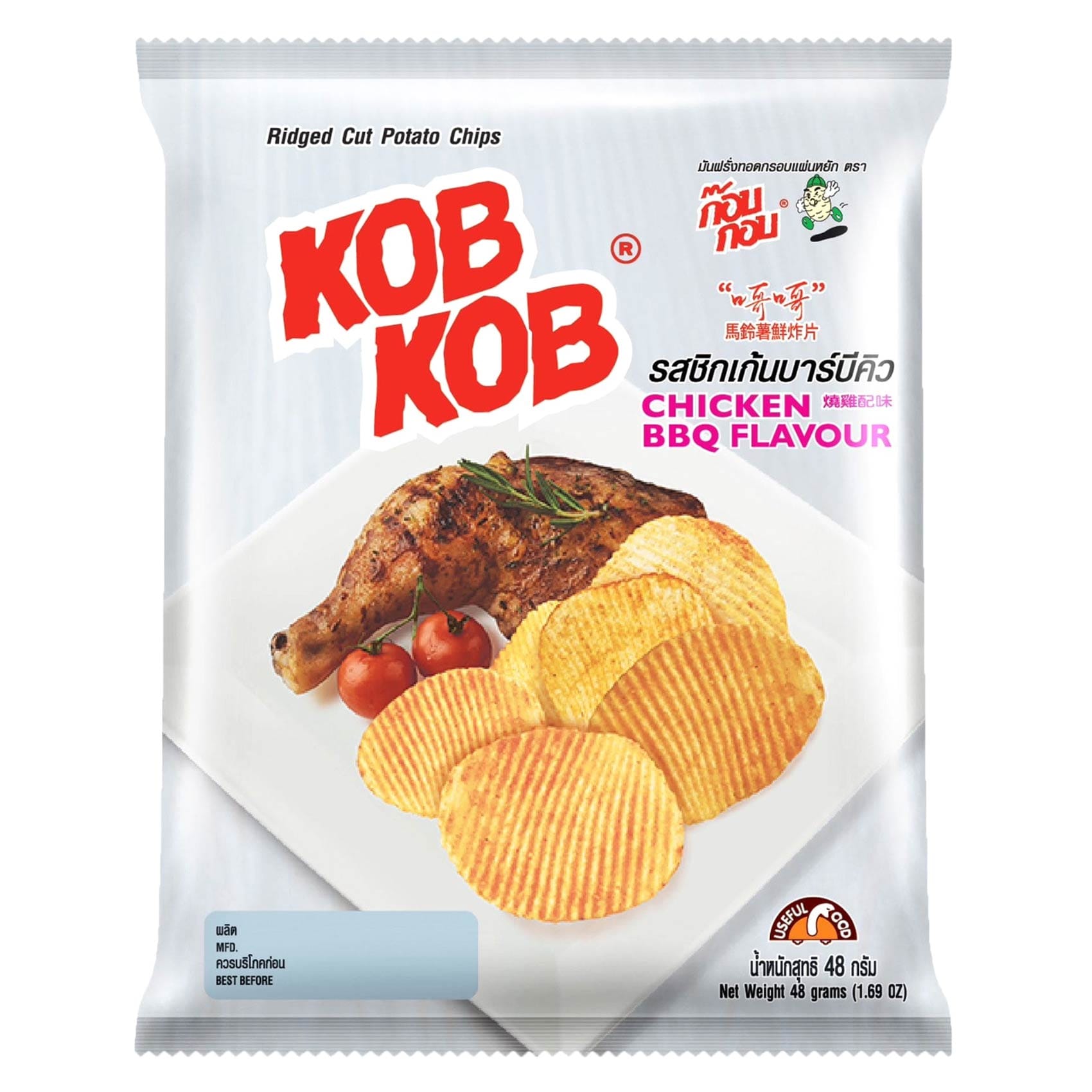 Kob Kob Chicken BBQ Flavor Chips – 48 g