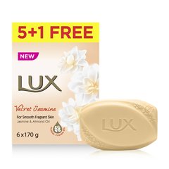 Lux Bar Soap Velvet Jasmine Value Pack 5+1*170g