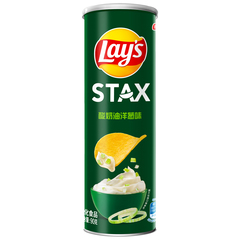 Lay's Stax Sour Cream & Onion Flavoured Potato Chips 90g