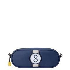 Delsey Academie 2C Pencil Case Blue Printing