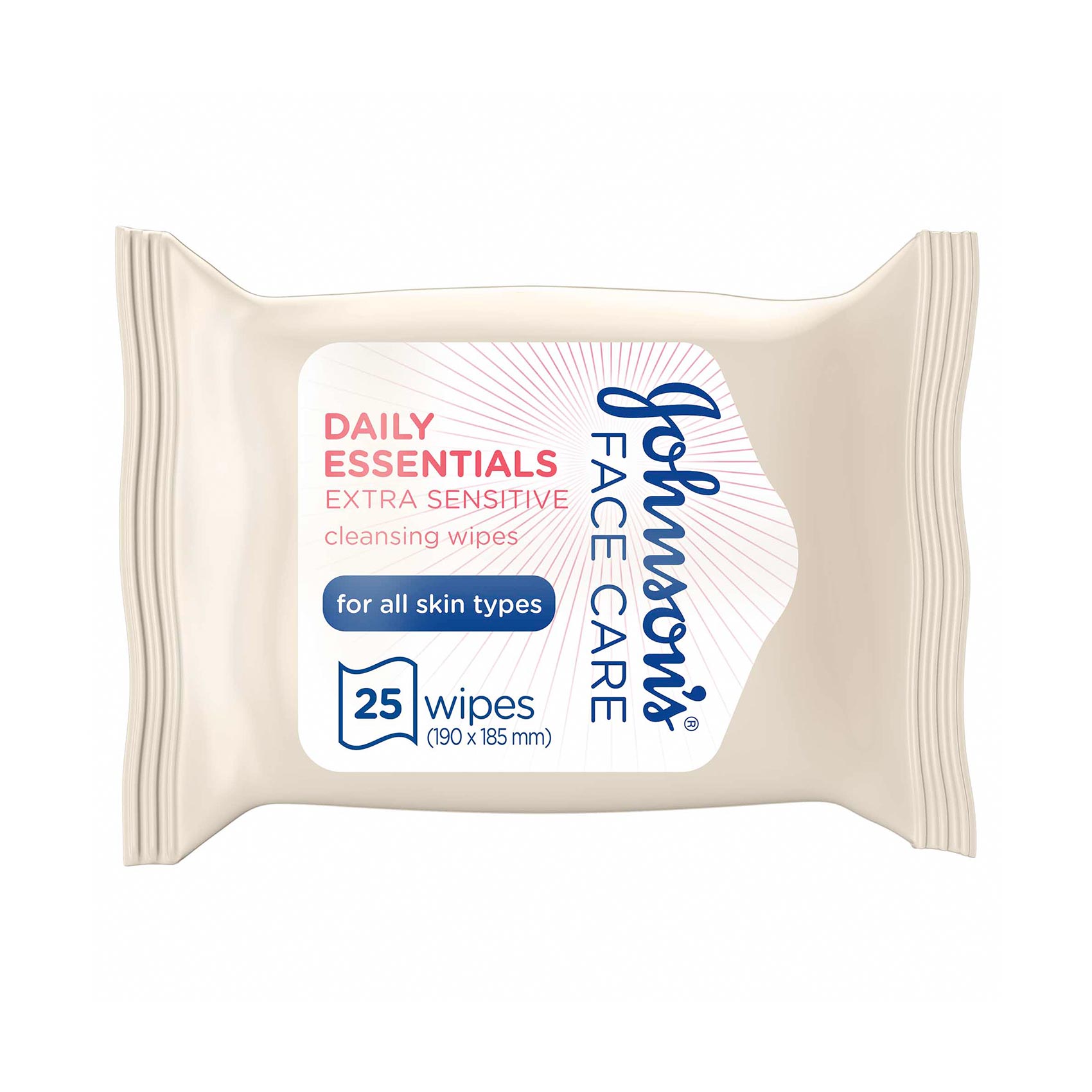 Johnson's daily essentials extra sensitive cleansing for all skin types 25 wips