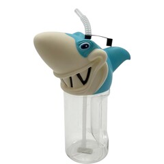 B & D Shark-shaped Glass Juice Bottle