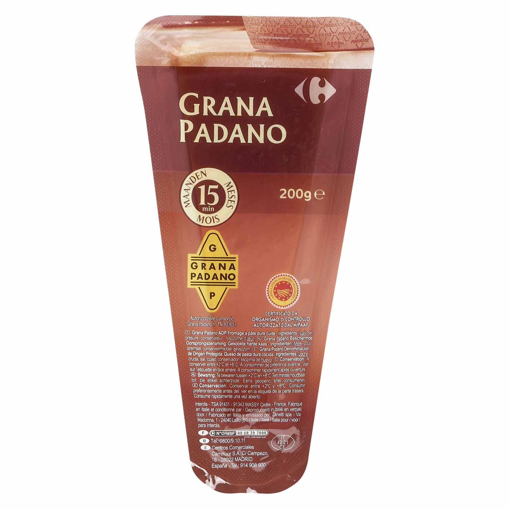 Carrefour Grana Padano Grated Cheese 200g