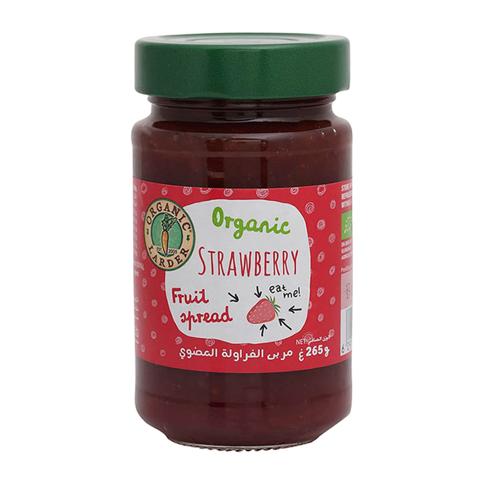 Larder Organic Strawberry Fruit Spread Jam 265g