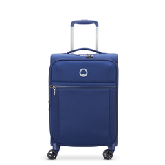 Delsey Brochant 2.0 55cm 4 Double Wheels Cabin Trolley Case Blue