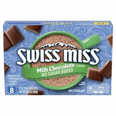 Swiss Miss Hot Cocoa Mix Milk Chocolate No Sugar Added 8*0.73oz