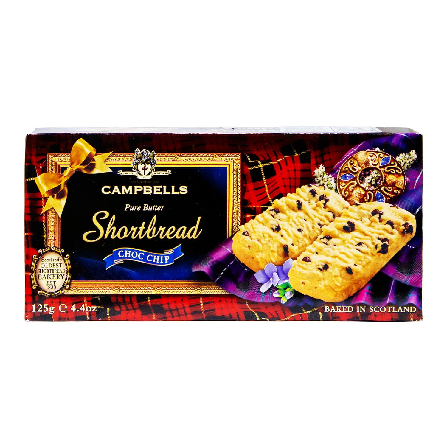 Campbell's Pure Butter Shortbread with Choc Chip 125 g