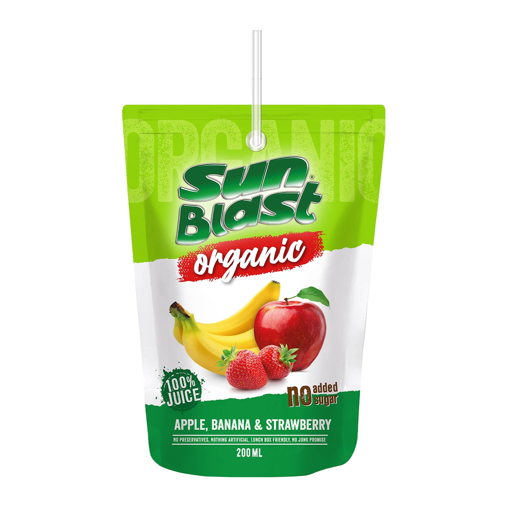 Sunblast Juice Organic Apple & Banana 200ml