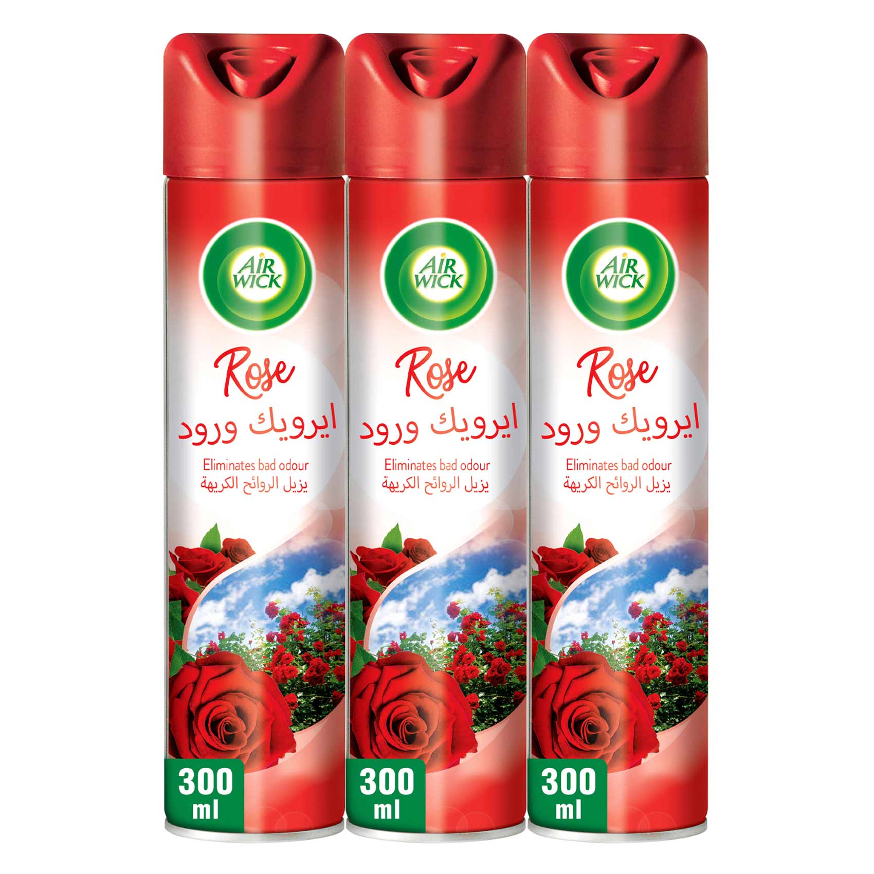 Air Wick Air Freshener, Rose Scent, 300ml x 3
