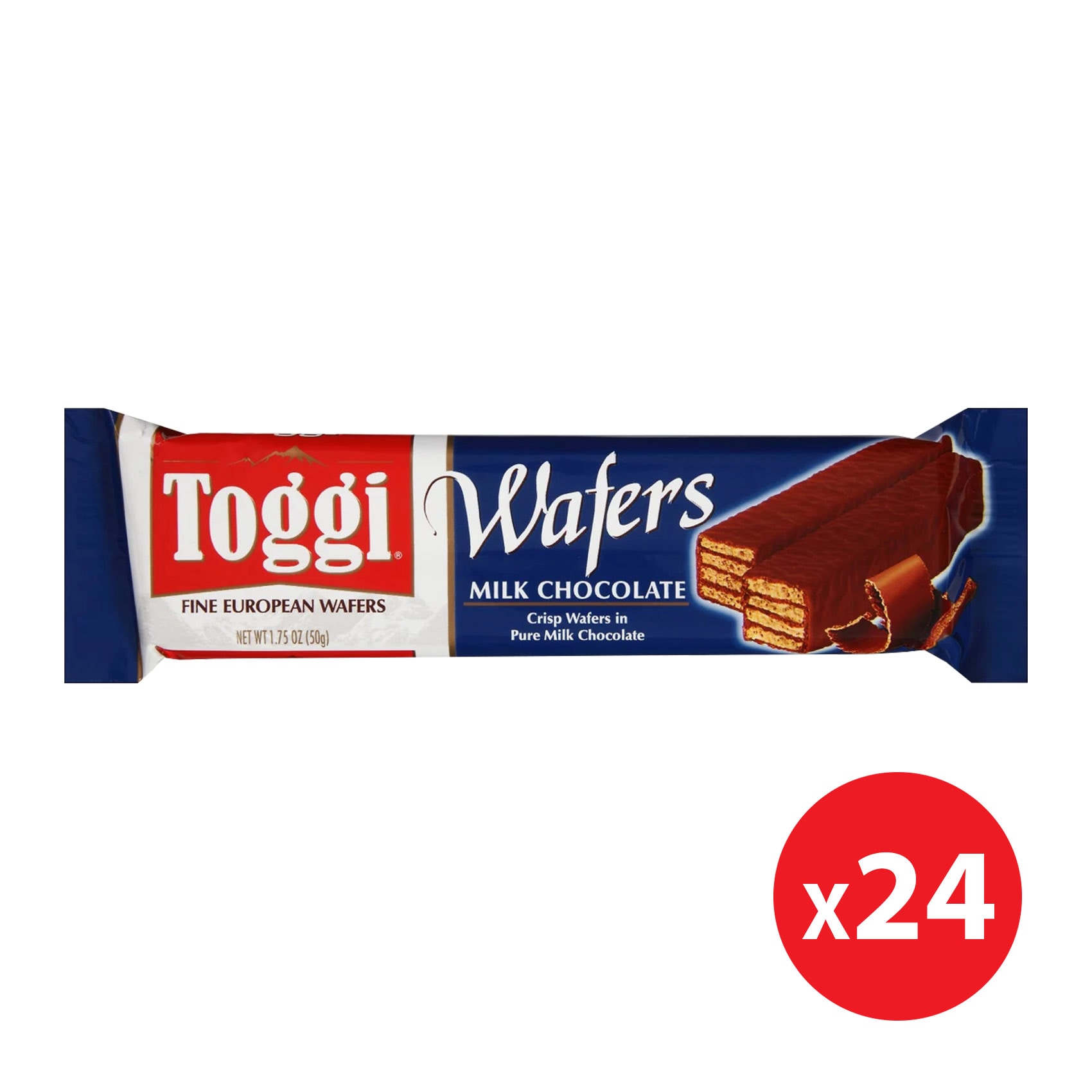 Toggi Milk Chocolate Wafer 50g x24