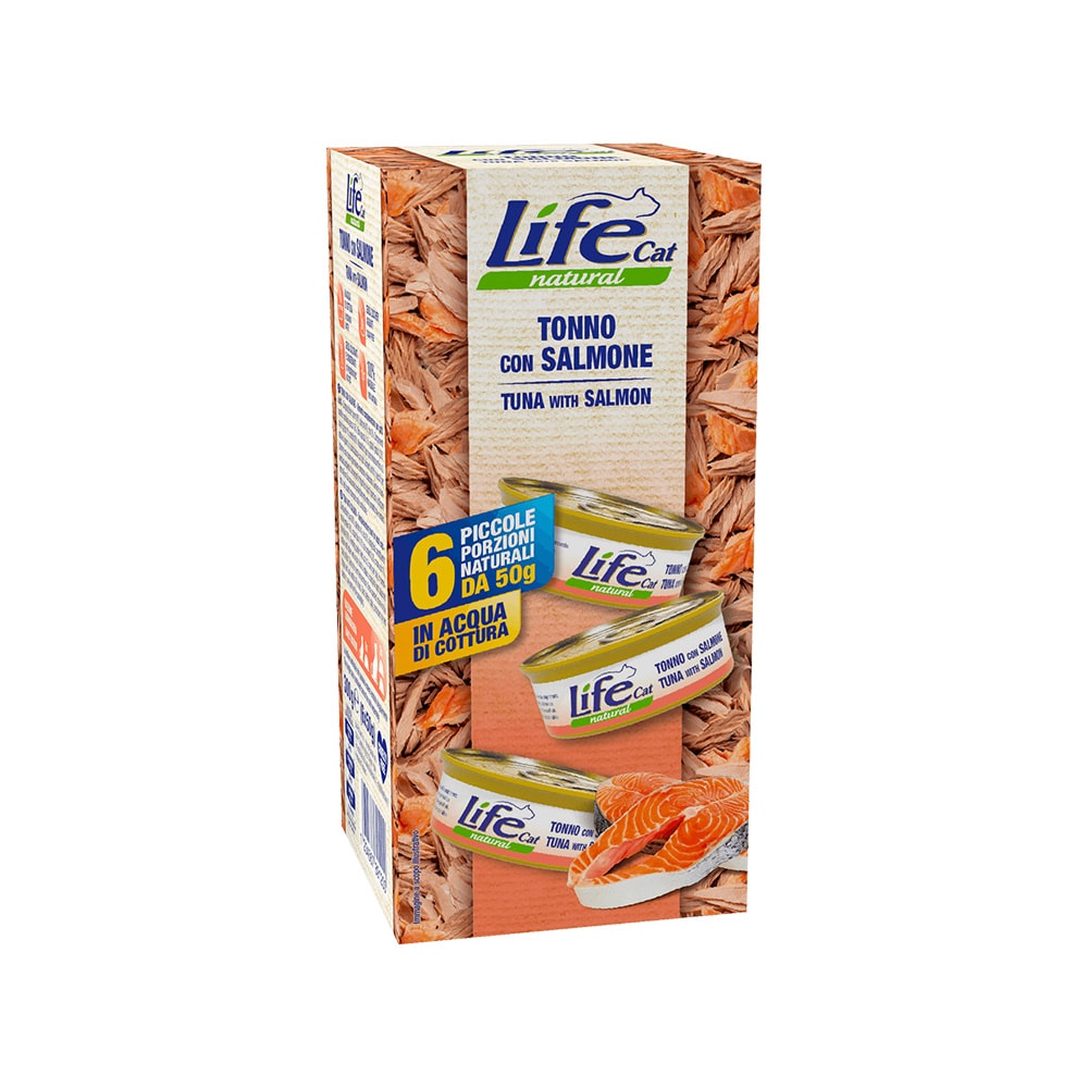 Life Cat Tuna with Salmon Multipack Canned Cat Food - 50 g - Pack of 6