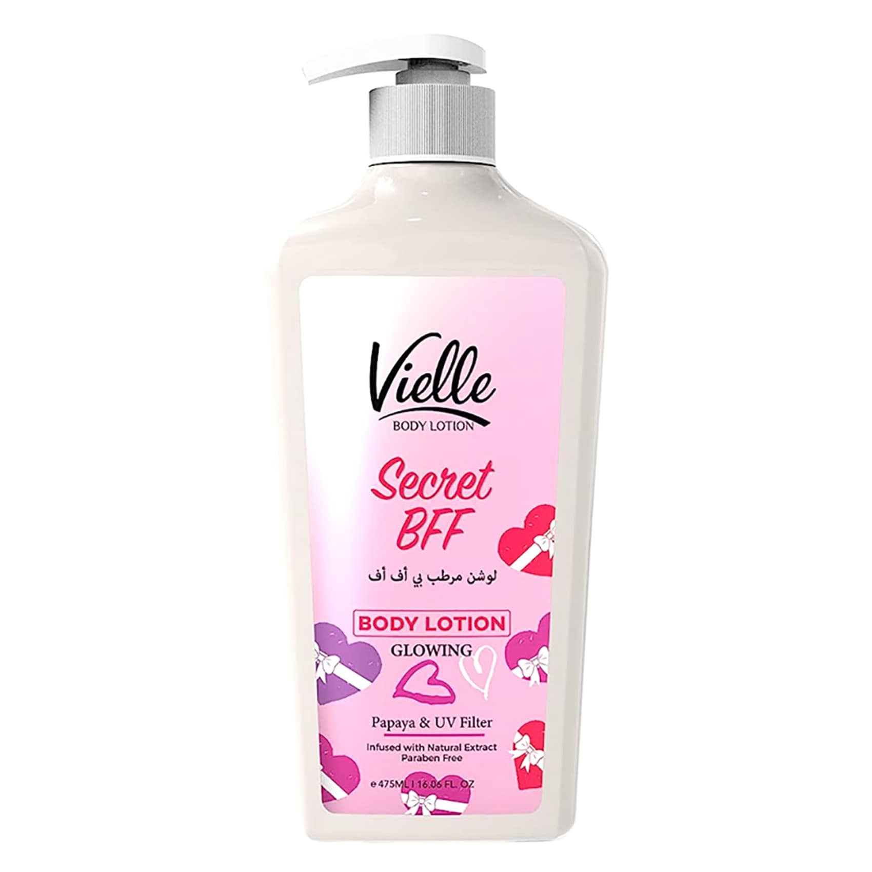 Vielle Body Lotion Secret BFF, With Papaya, And UV Filter 475ml