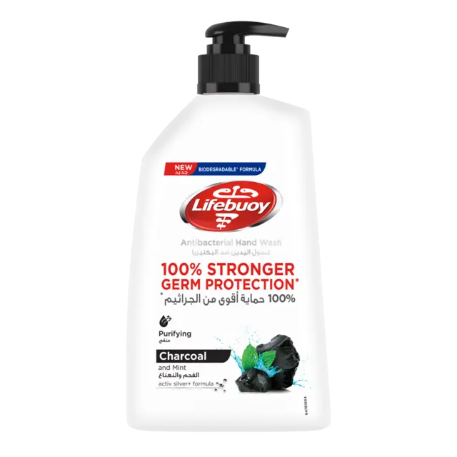 Lifebuoy Antibacterial Hand Wash Charcoal and Mint 450ml