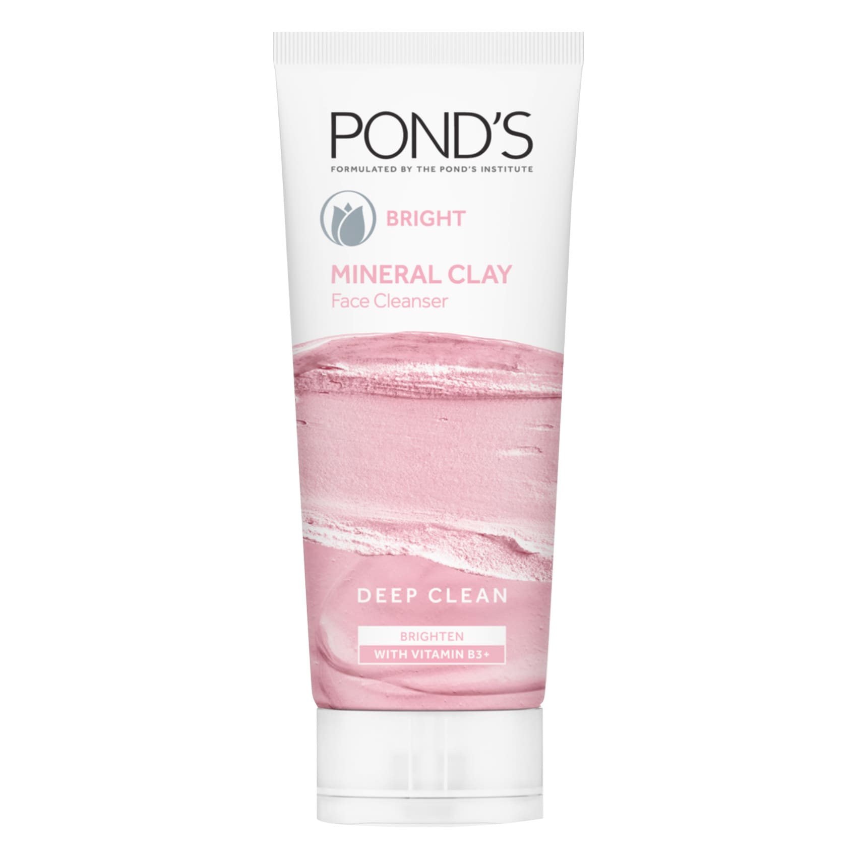 POND'S Bright Mineral Clay Face Cleanser, Moroccan Clay, 90g