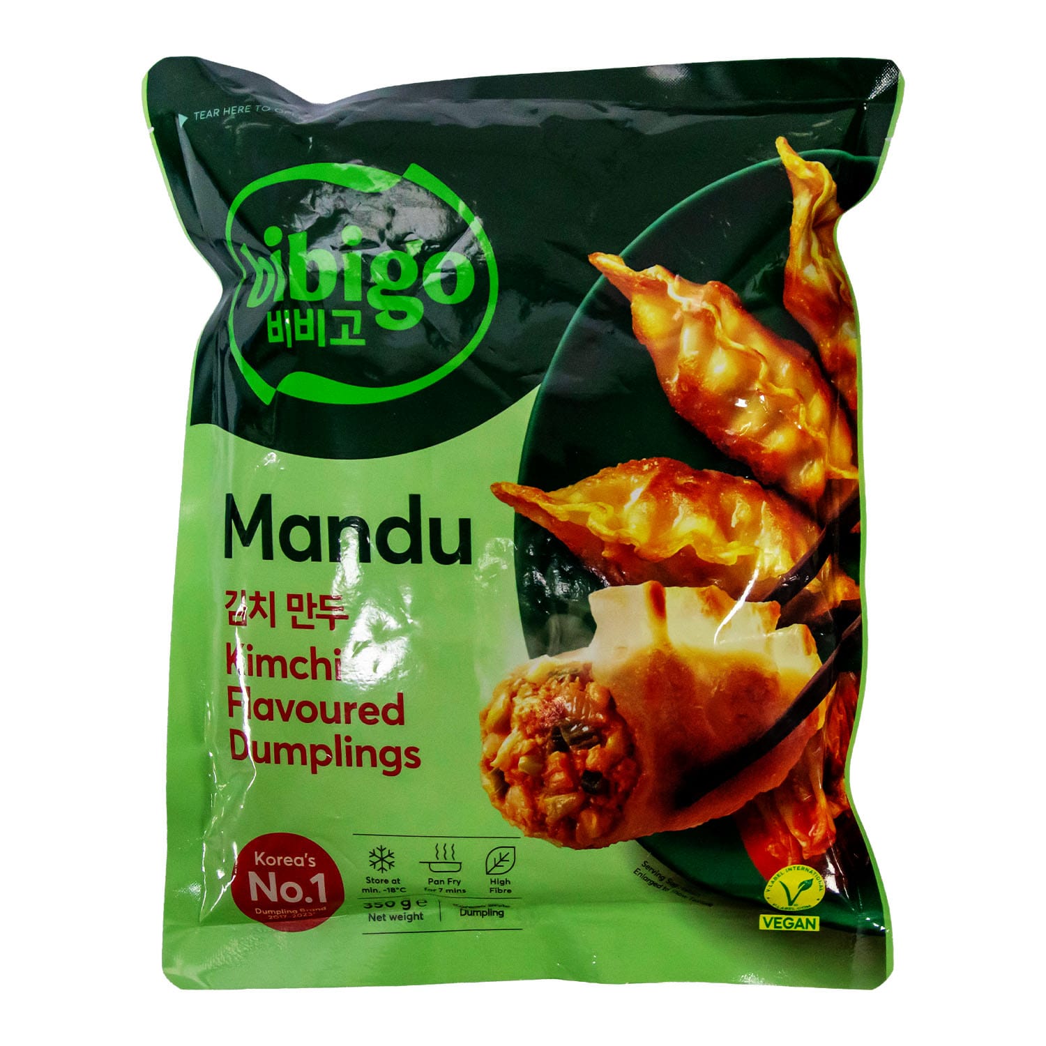 Bibigo Vegan Mandu Kimchi Flavoured Dumplings 350 g