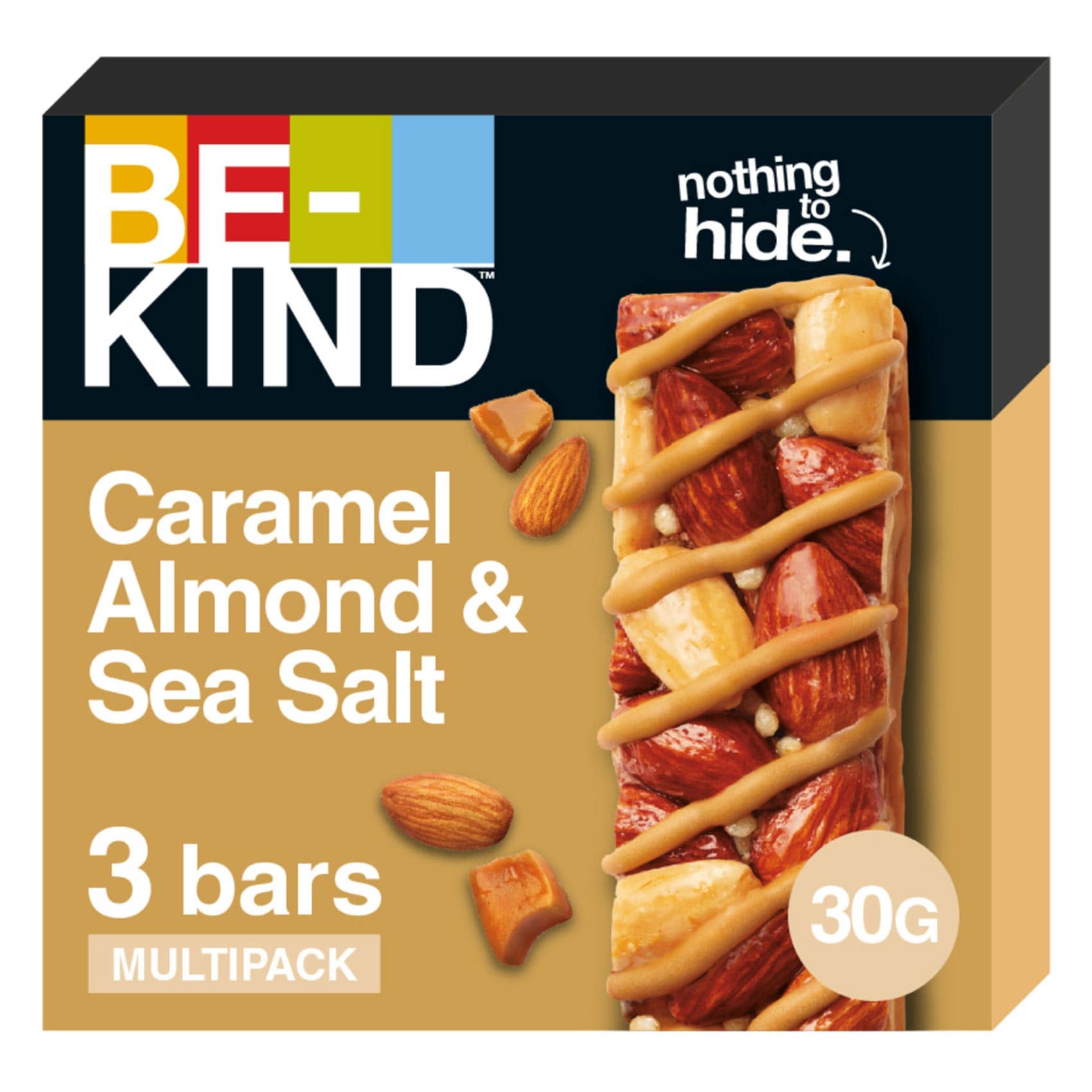 Be Kind Caramel Almond & Sea Salt Bar 3*30g
