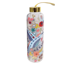 Glass Water Bottle with Lid 550 ml