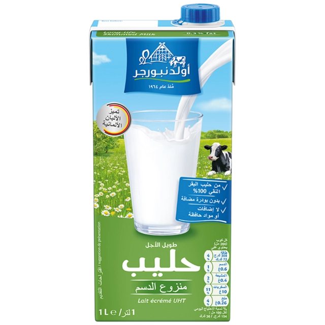 UHT Milk Skimmed 1 L