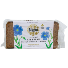 Biona Organic Organic Rye Bread Omega Golden Linseed Sourdough 500g