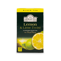 Ahmad Tea Lemon & Lime Twist Flavoured Black Tea 20Tea Bags
