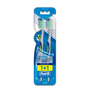 Oral-B Pro-Expert Extra Clean Medium Manual Toothbrush 1+1pc
