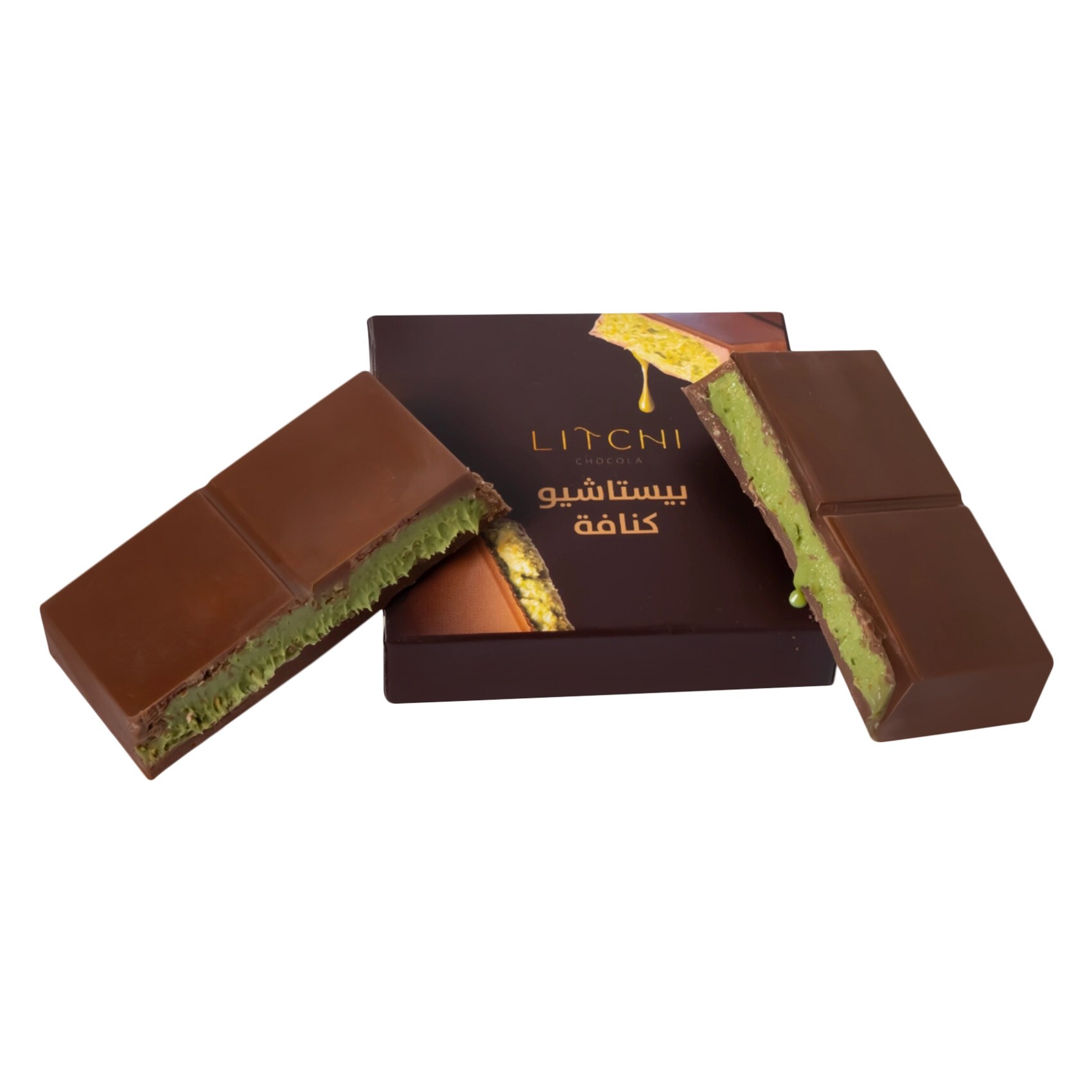Litchi Chocola Pistachio Kunafa 100g