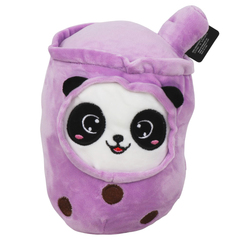 B & D Panda in Purple Boba Tea Cup Plush Toy