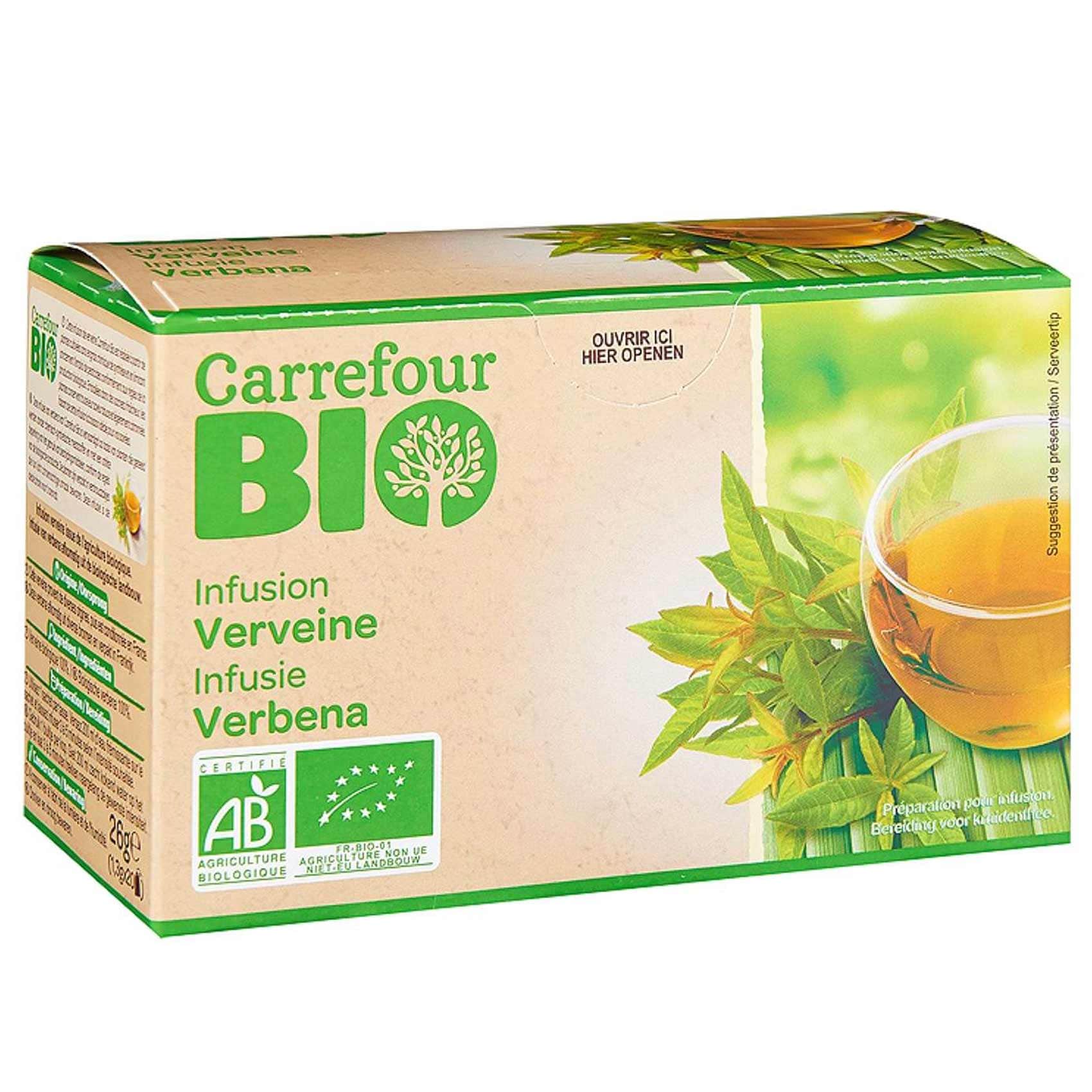 Carrefour Bio Organic Infusion Verveine Tea ××20 Bags