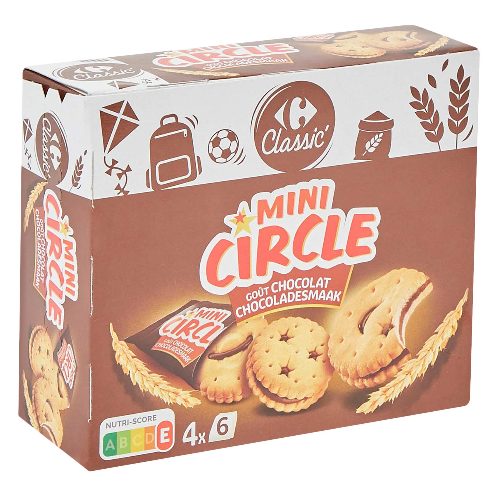 Carrefour Classic Mini Chocolate Kids Biscuits, 168 g