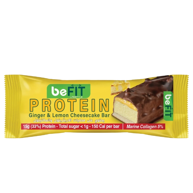Ginger & Lemon Cheesecake Protein Cake Bar