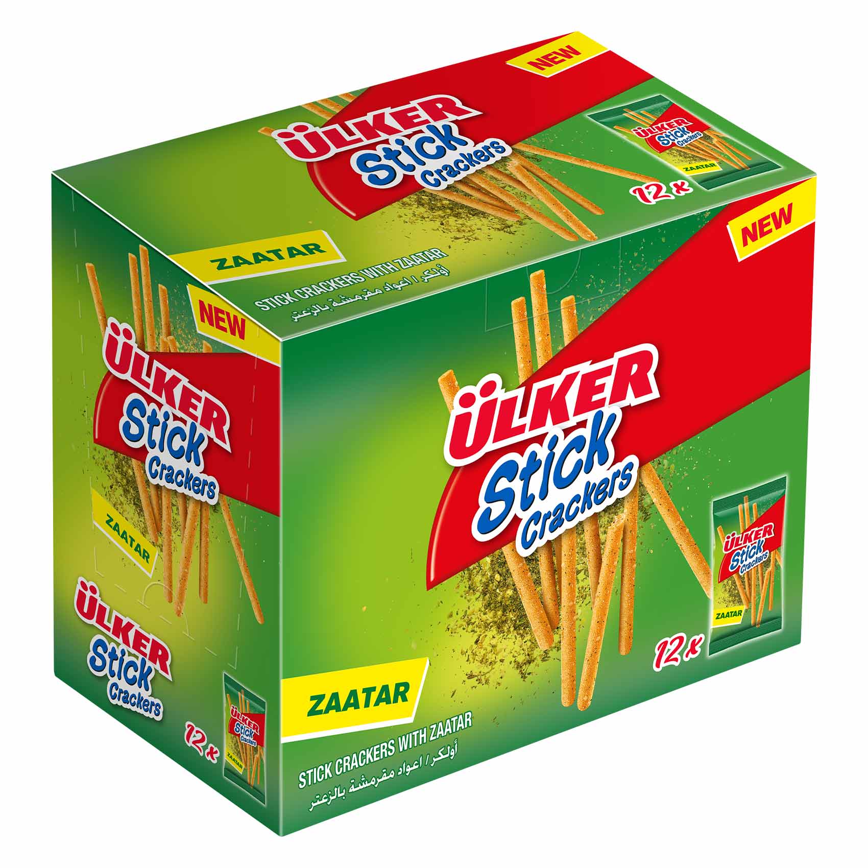 Ulker Stick Crackers Zaatar 30g x12