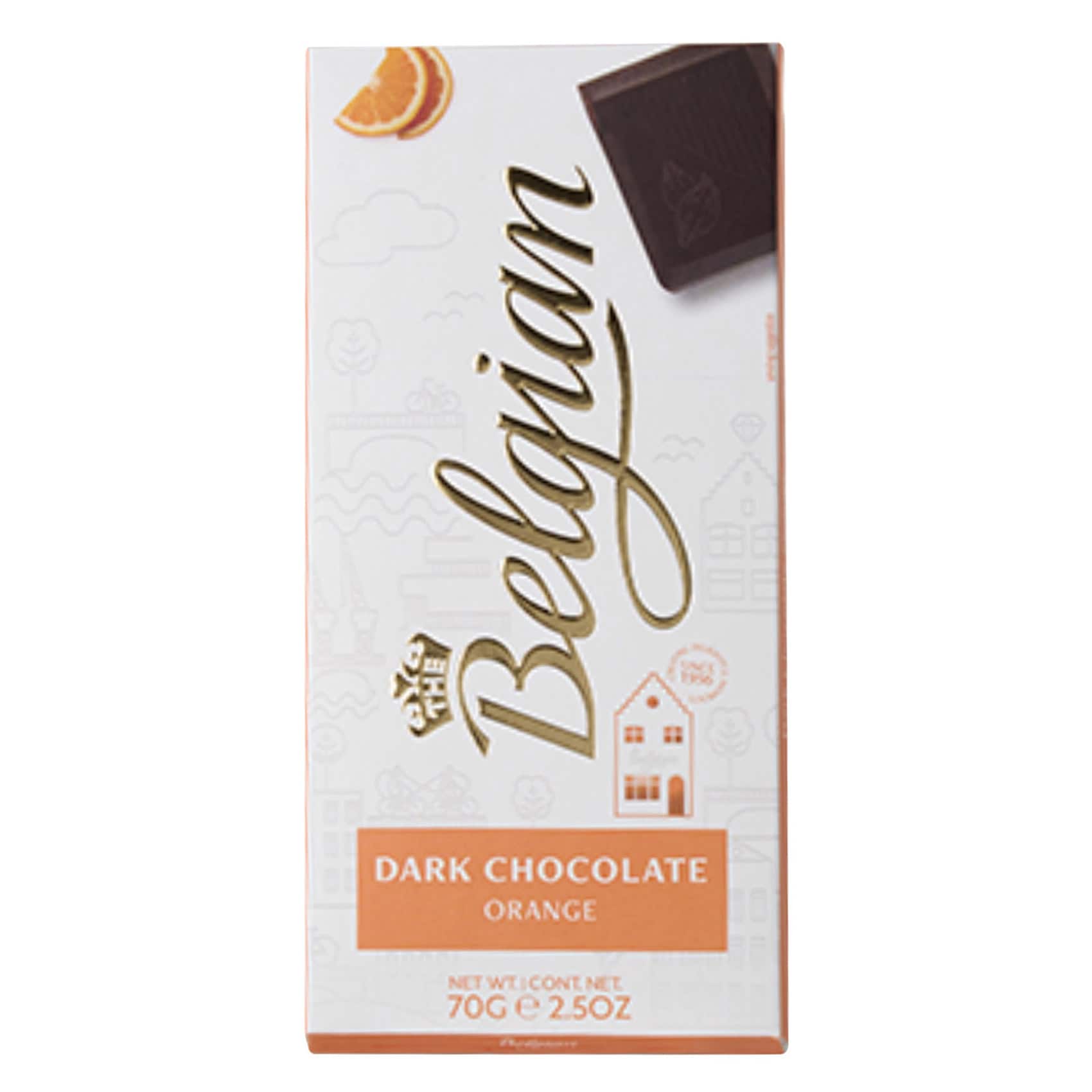 Belgian Dark Chocolate with Orange – 70 g
