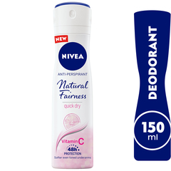 Nivea Natural Fairness Antiperspirant for Women Spray 150ml
