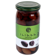 Iliada Organic Kalamata Olives Pitted 370g