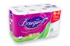 Sanita Bouquet Kitchen Towel 6+2Rolls
