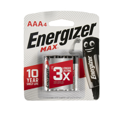 Energizer Max AAA Batteries 4pc