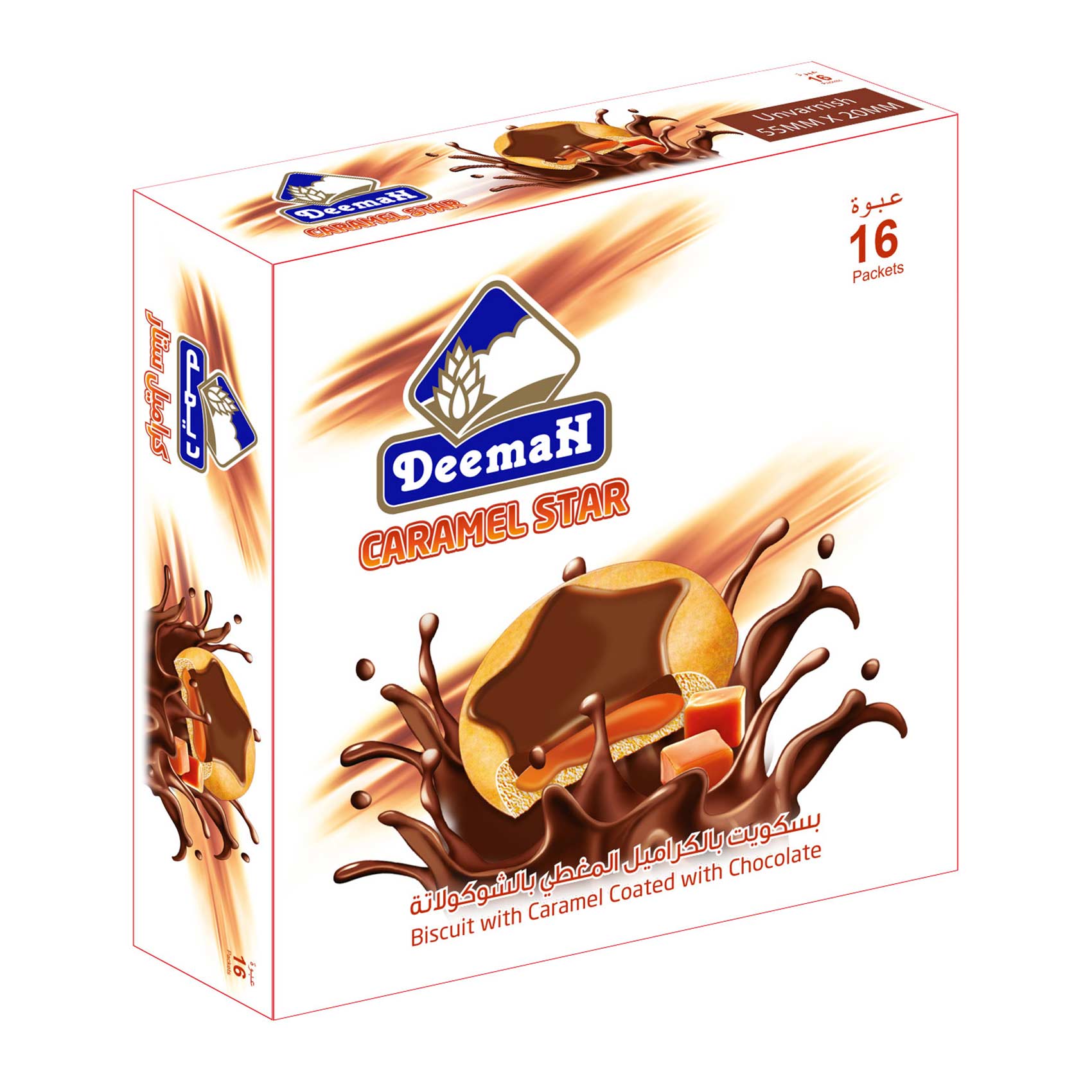 Deemah Treato Caramel Star Biscuit 26g ×16